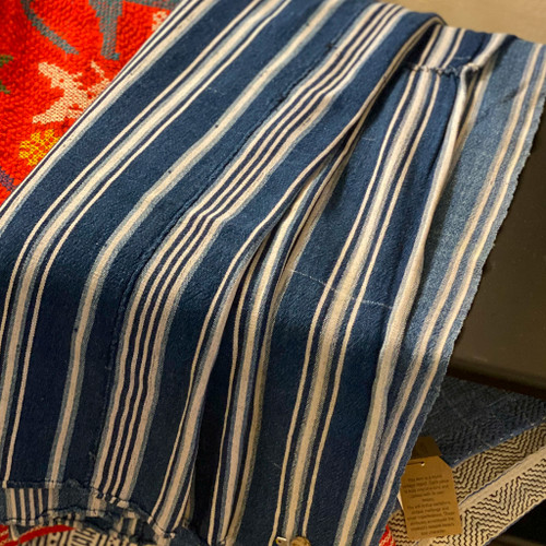 Vintage Striped Throw Blanket, Made in Africa