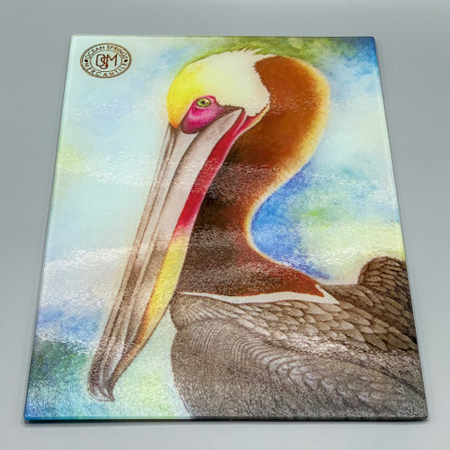 Glass Pelican Cutting Board