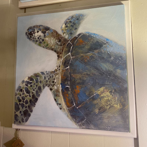 Sea Turtle Canvas on Wood Frame