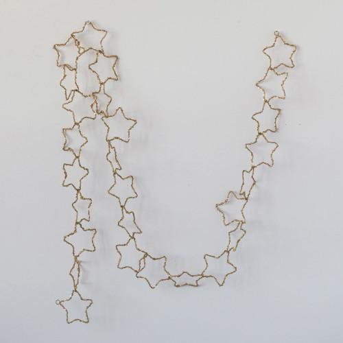 72" Metal & Sequin Stars Garland
