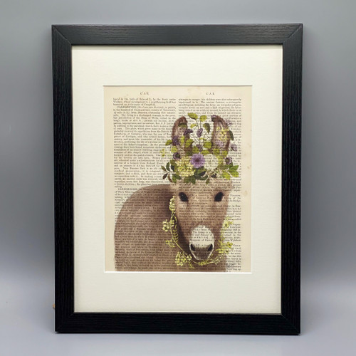 Bohemian Donkey Framed Book Print