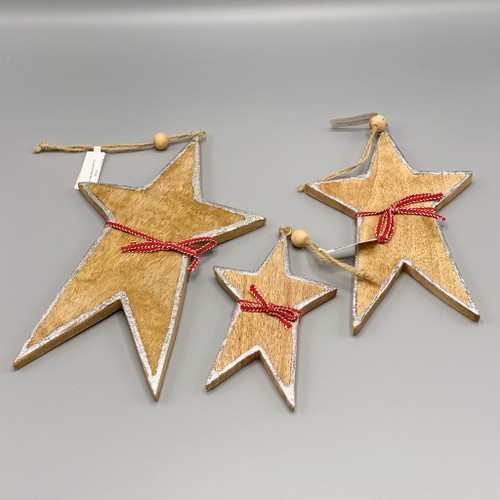 Mango Wood Star Ornament