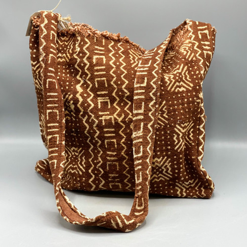 Rust w/Pattern Mudcloth Crossbody