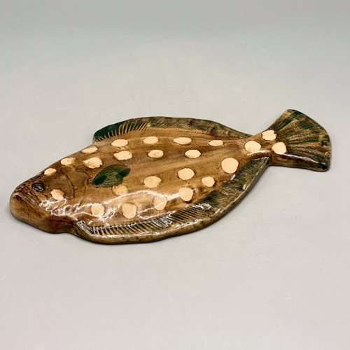 1991 Shearwater Pottery Flounder Fish