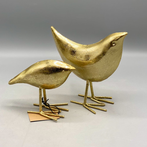 Gold Finish Metal Bird