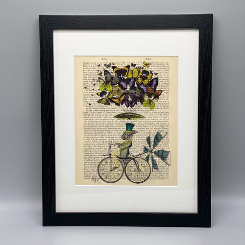 Time Flies Rabbit Framed Book Print