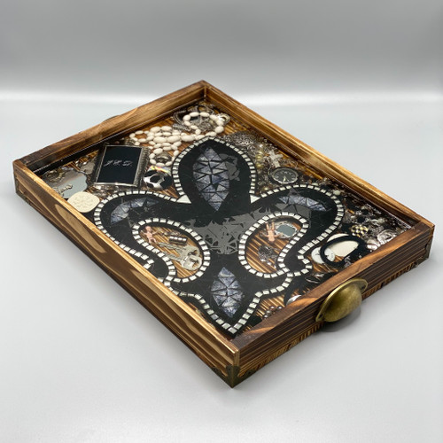 Fleur de Lis Handmade Tray