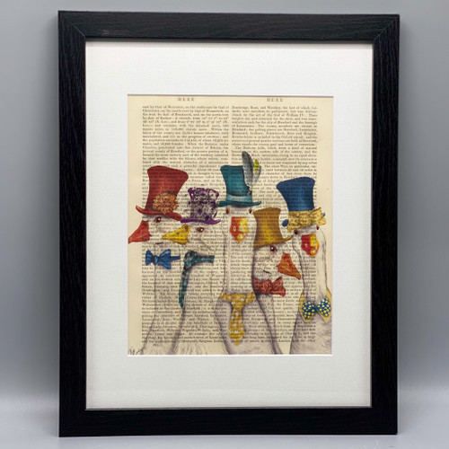 Gaggle of Geese Framed Book Print