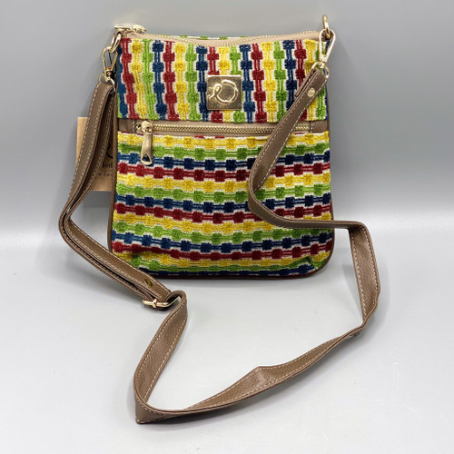 Red Yellow Blue Green Upcycled Crossbody