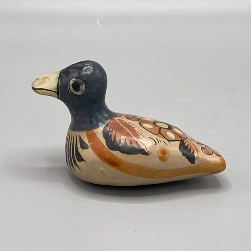 Vintage Tonala Mexican Folk Art Small Duck