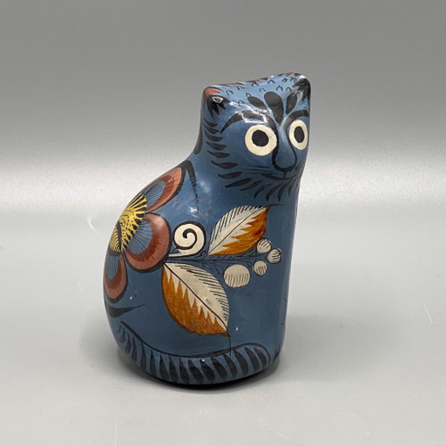 Vintage Blue Tonala Cat, Mexico