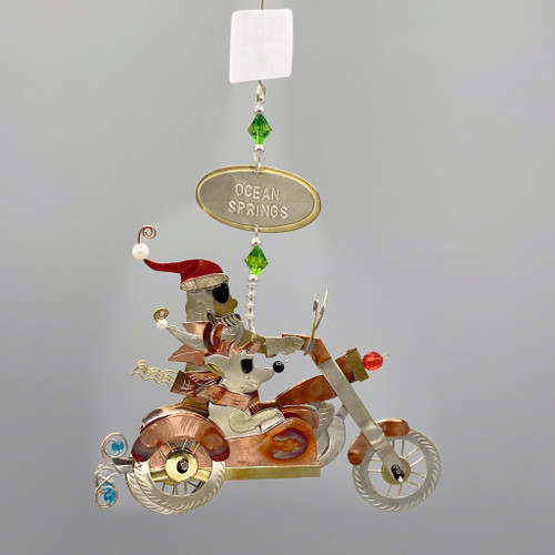 Ocean Springs Santa's Sidecar Ornament