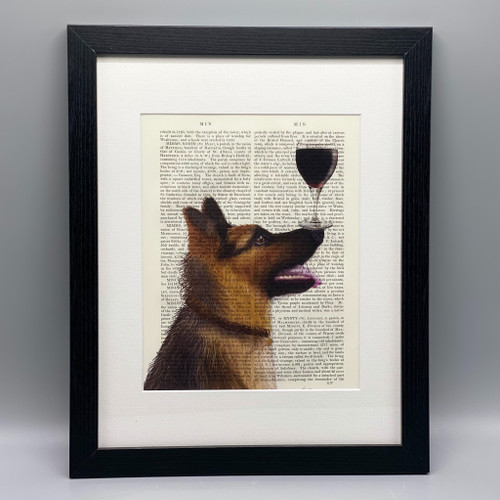 German Shepherd Au Vin Framed Book Print German Shepherd Au Vin Framed Book Print