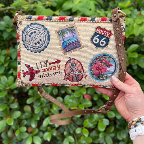 Mary Frances World Traveler Crossbody Bag