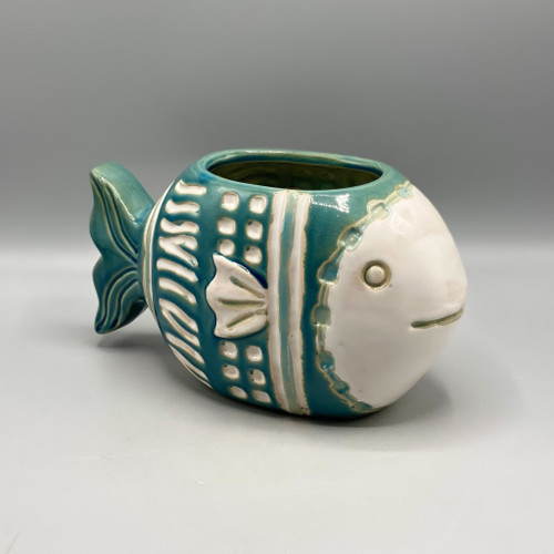 Blue Fish Planter