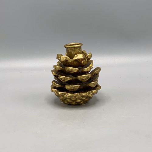 Cast Iron Pinecone Shaped Taper Holder