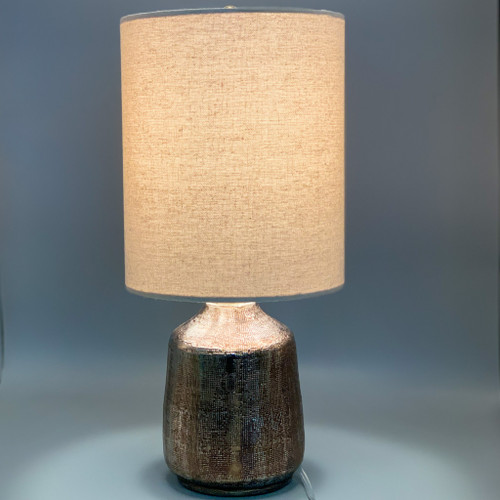 Terracotta Metallic Glaze Table Lamp
