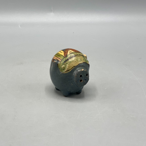 Vintage Mexican Blue Pig Shaker