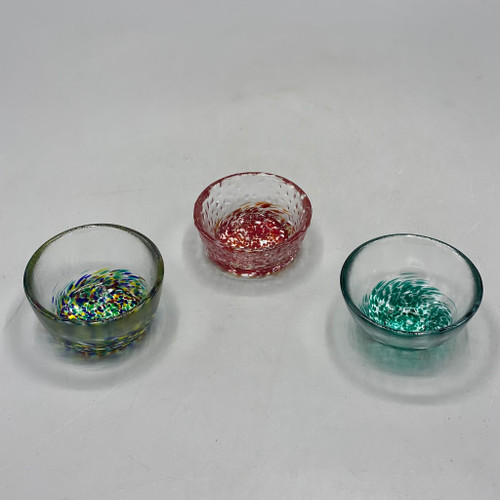 Glass Bowl W/Small Dots