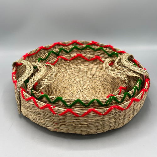Hand Woven Christmas Basket Hand Woven Christmas Basket