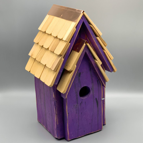 Bluebird Birdhouse - purple