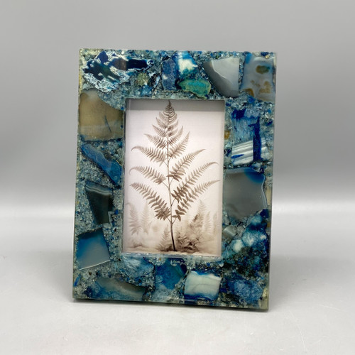Blue Agate 4" x 6" Photo Frame Blue Agate 4" x 6" Photo Frame