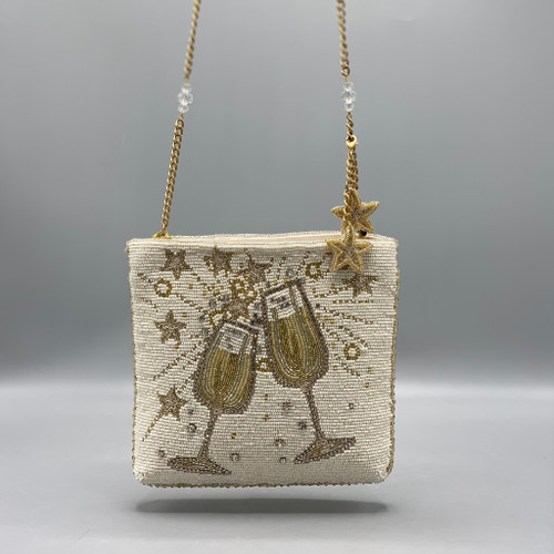 Toast of the Town Beaded Crossbody