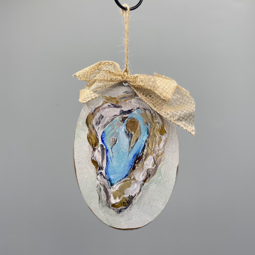 Oyster Wooden Ornament