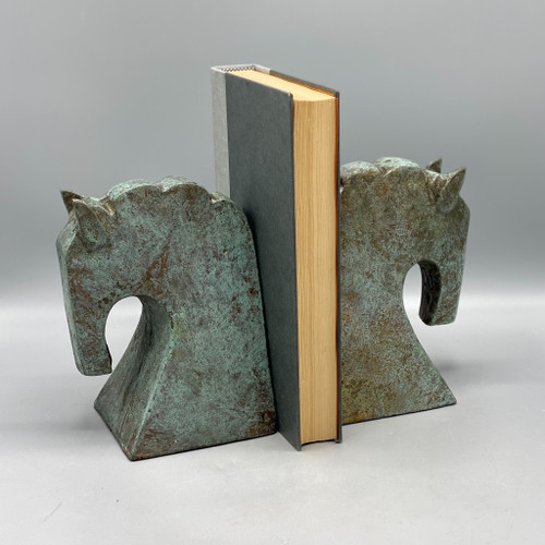 Metal Aged Patina Horse Head