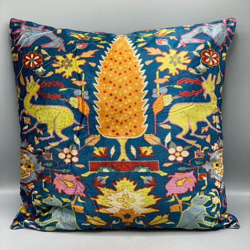 Vintage Carpet Printed Velvet Pillow