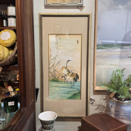 Oriental Cranes II Framed Print