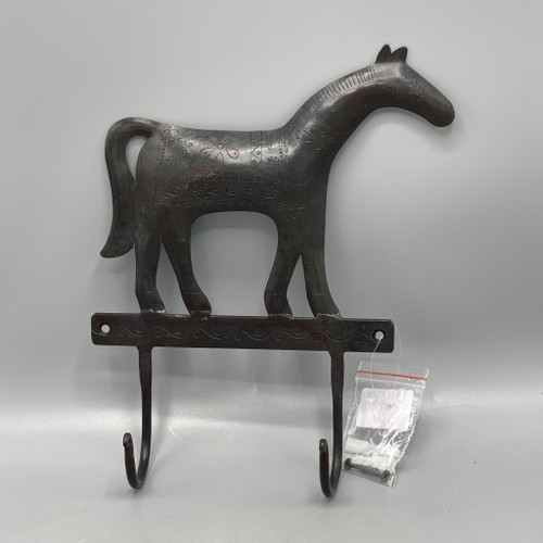 Hammered Iron Horse Hook