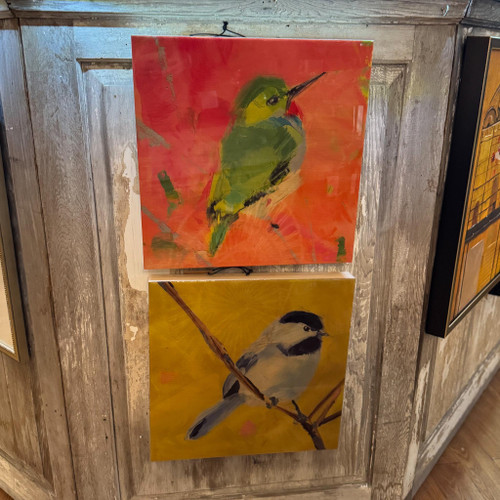 Hand Painted Bird Wood Wall Decor