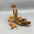 Hand-Carved Hummingbird Wood Sculpture