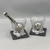 Set of 2 Whiskey Stones, 2 Glasses & 2 Coasters
