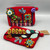 Red Wool Zip Pouch