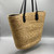 Straw Tote Bag, Black