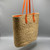 Straw Tote Bag, Orange