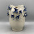 Small White Vase w/Blue 3D Birds
