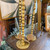 Gold Bubble Taper Holder