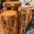 Rattan Hexagon Table/Plant Stand