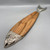 Acacia Wood & Cast Aluminum Fish Shaped Cheese/Serving Board
