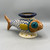 Footed Fish Shaped Vase