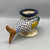 Footed Fish Shaped Vase
