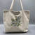 Embroidered Magnolias Tote Bag
