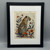 Leopard Orange Flow Framed Book Print