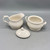Sugar & Creamer Set, 1984 Mikasa Renaissance White