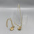 Handmade Small Oyster Shell Necklace w/14k Plated Toggle Chain