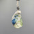 Handmade Blue Heron Decoupage Oyster Shell Ornament w/Bead