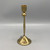 Hand-Forged Iron Taper Holder, Brass Finish